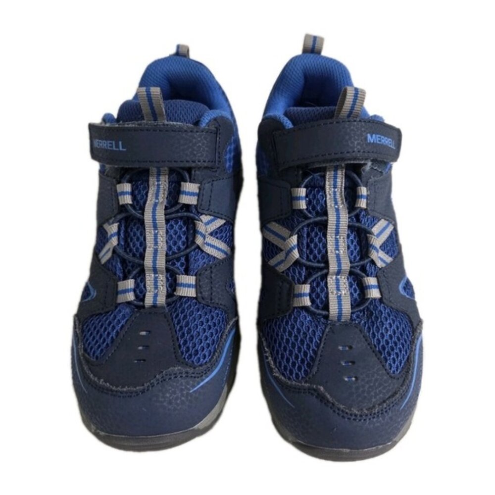 Merrell Moab Speed Low Kids Trail Walking Hiking Sneakers Size 4  Blue